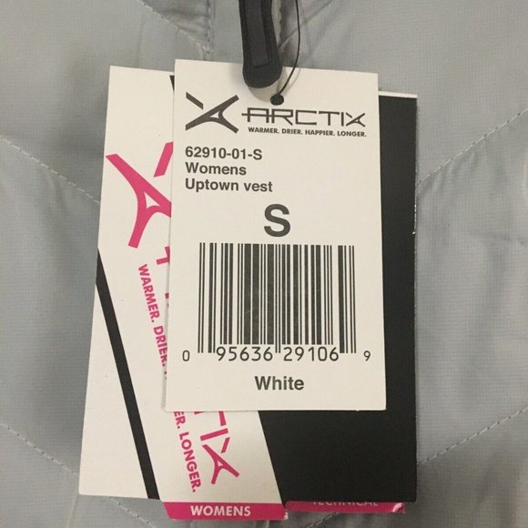 Arctix Women’s Uptown Vest Full Zip Small Light Gray NWT - Picture 3 of 4